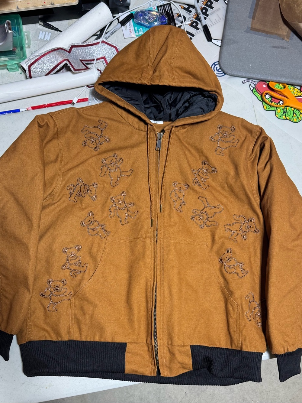 Grateful Dead Embroidered Jacket - Size Large